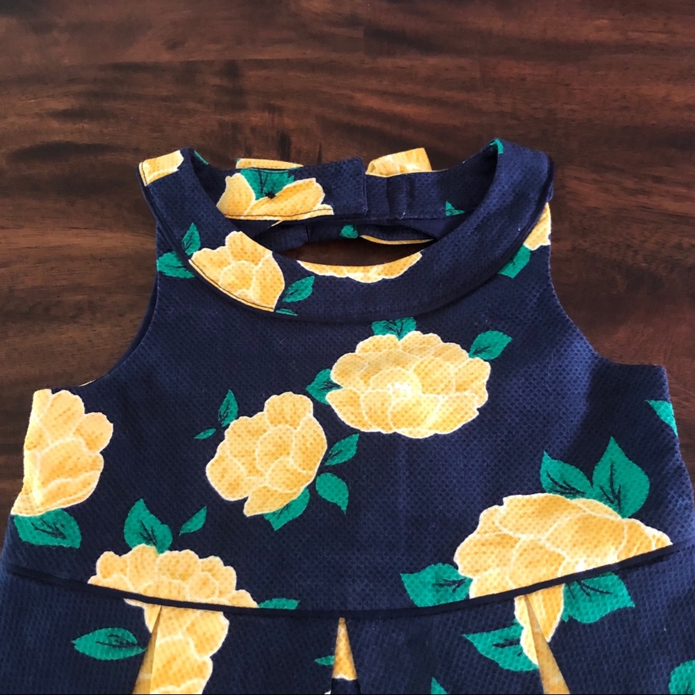 Janie and Jack Hamptons Hideaway Floral Piqué Dress - Picture 5 of 8